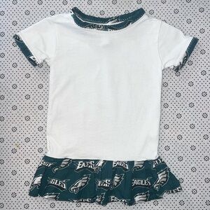 Rabbit Skins White and Green Kids Casual Dress Fits 12mo